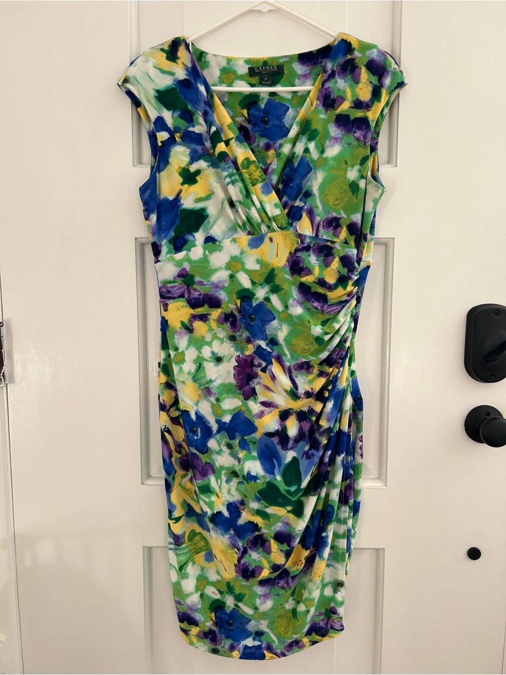 Lauren Ralph Lauren Cap Sleeve Iris Dress Autumn Wedding Guest Dress Size 10